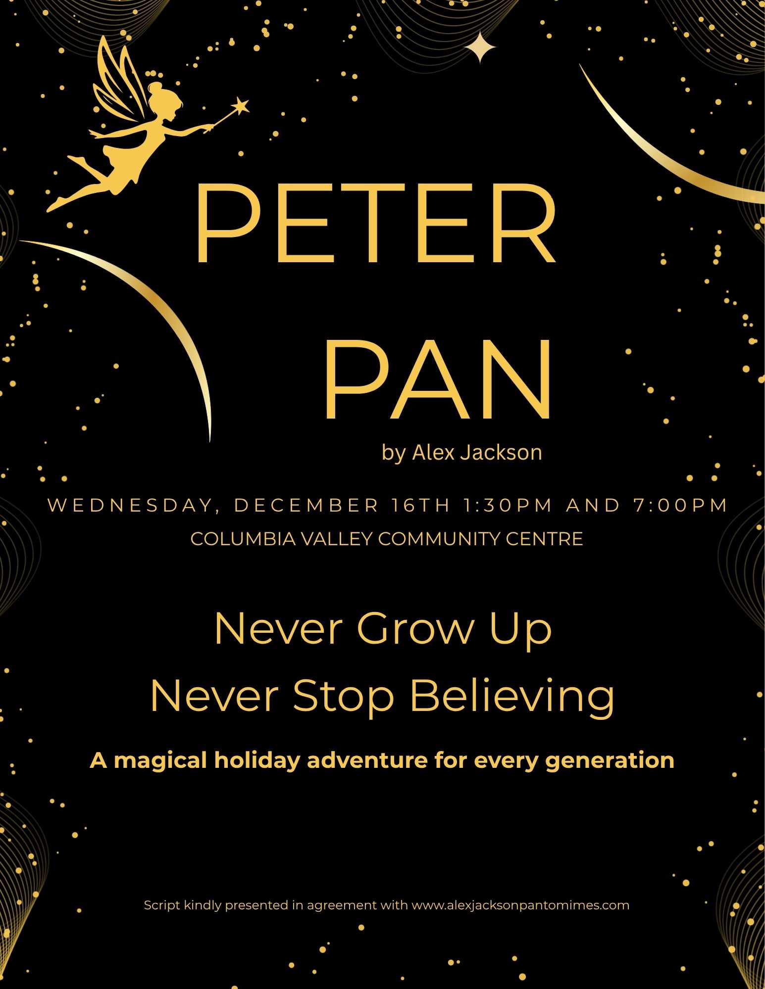 Black and Gold Program Cover